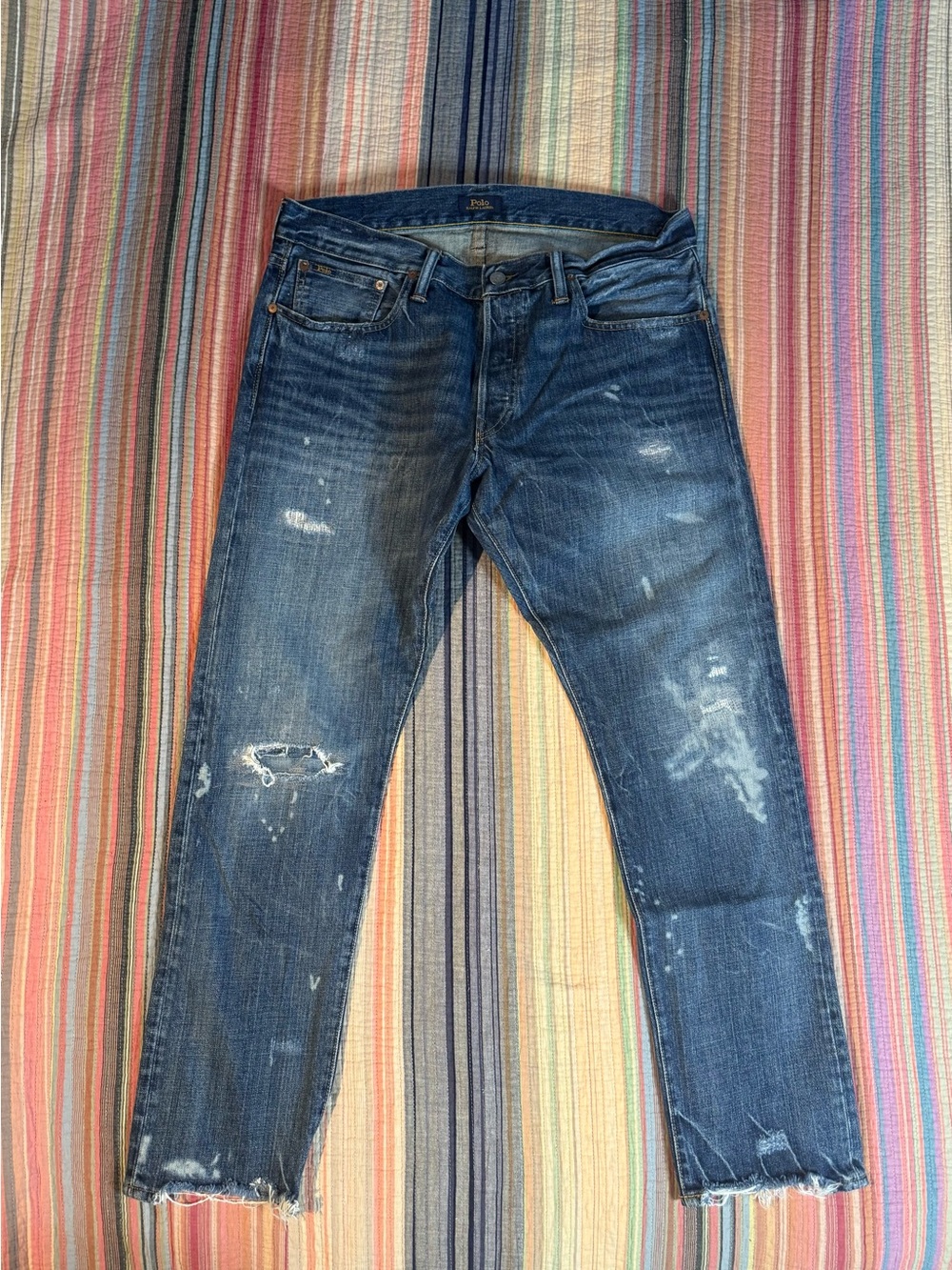 Ralph Lauren Men's Distressed (THE SULLIVAN SLIM) jeans